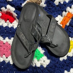 Coach Black Flip Flops 10